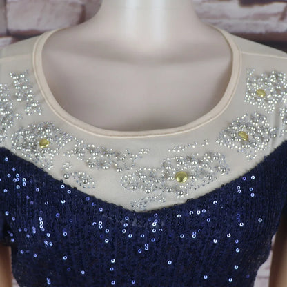 Plus Size Luxury Sequin Evening Dress.