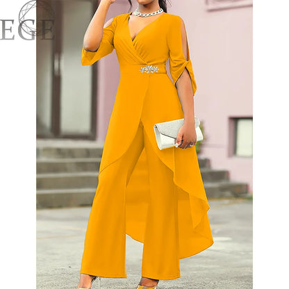 Plus Size Chiffon V-Neck Top Dress