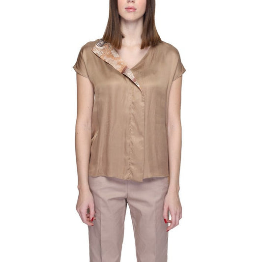Alviero Martini Prima Classe Clothing Blouse Beige / 44 Alviero Martini Prima Classe  Women Blouse