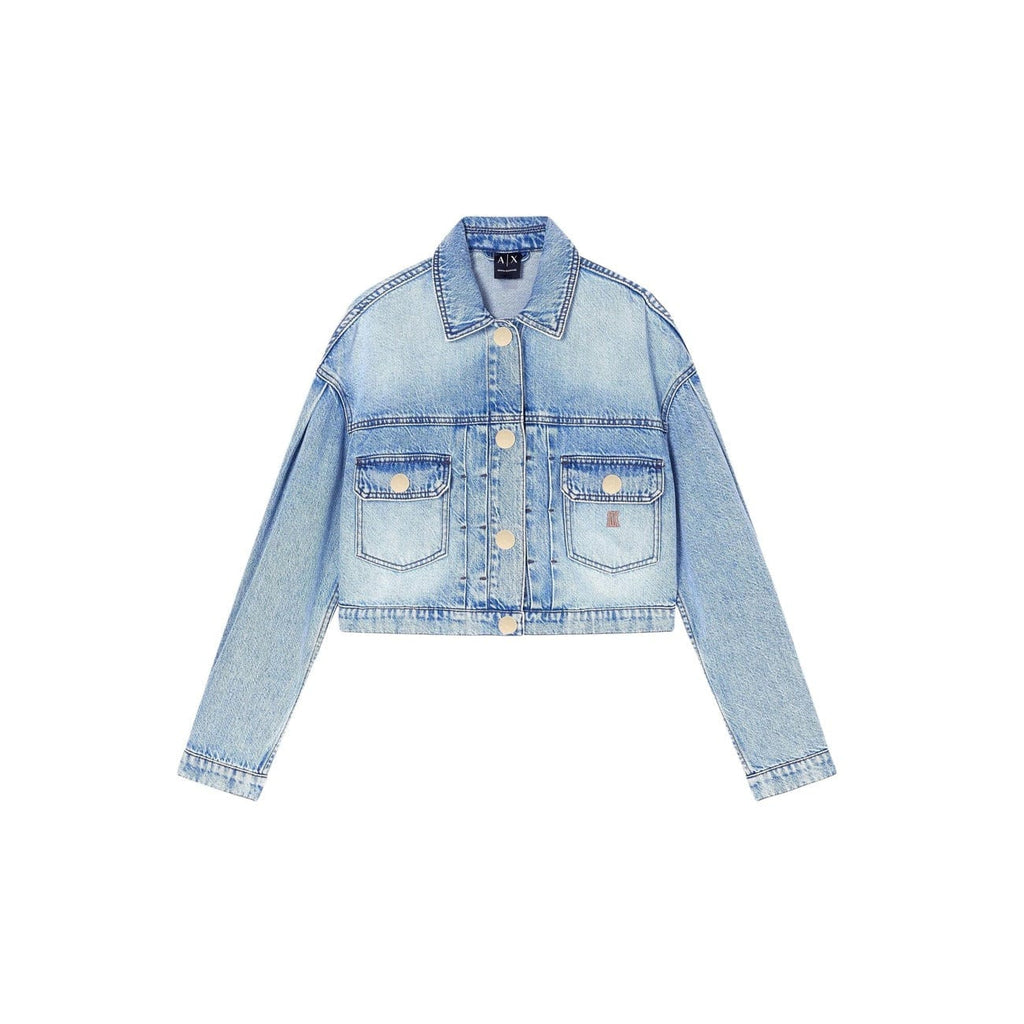 Armani Exchange Clothing Blazer Light Blue / XS Armani Exchange Women Blazer