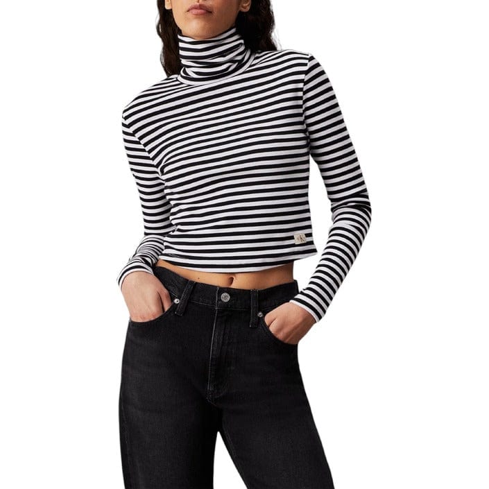 Calvin Klein Jeans Turtle Neck Women Fall Tops