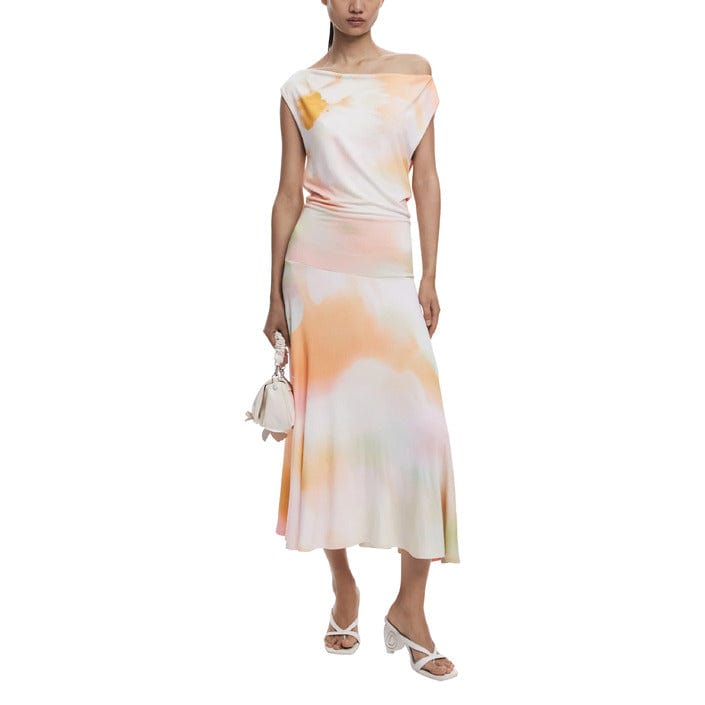 Desigual Clothing Dresses Orange / XS Desigual Maxi Dresses For Women Tie - Dye Dress