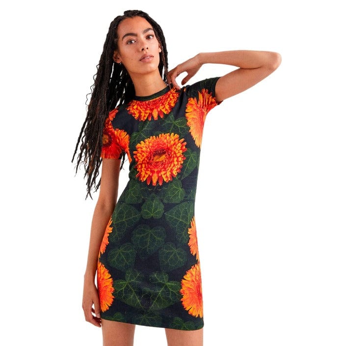 Desigual Clothing Dresses Orange / XL Desigual  Women Dress