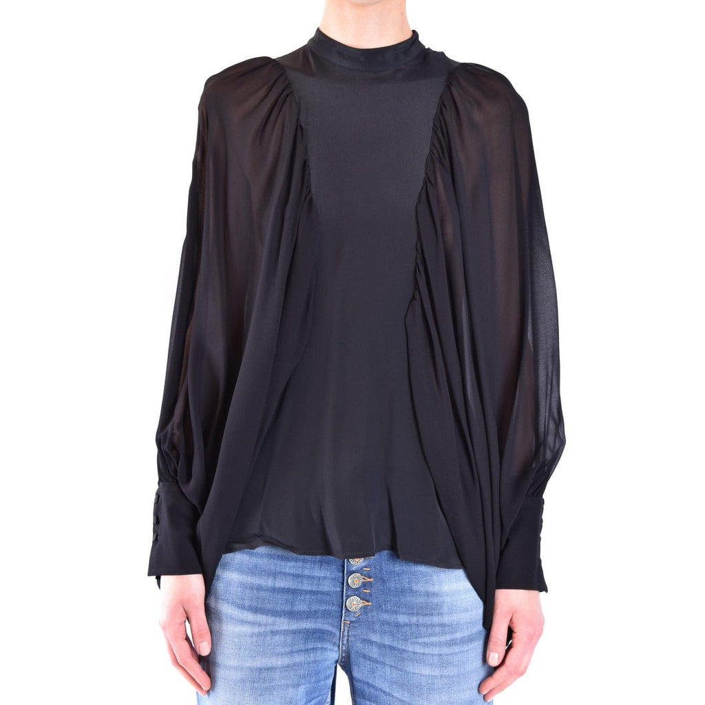 Dondup Clothing Blouse Black / 40_IT Dondup Black Long Sleeve Women Blouse