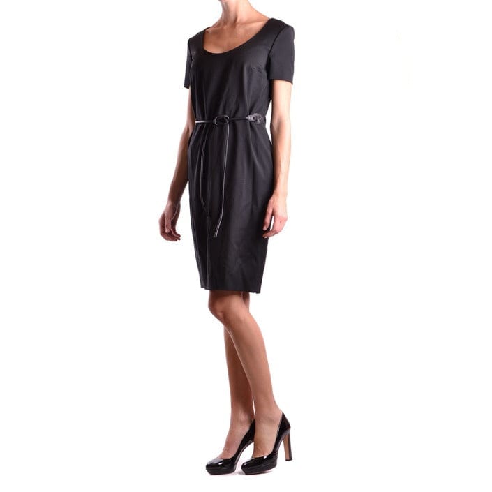 Dsquared Clothing Dresses Black / 42_IT Dsquared Black Party Dress For Women Round Neck Dress
