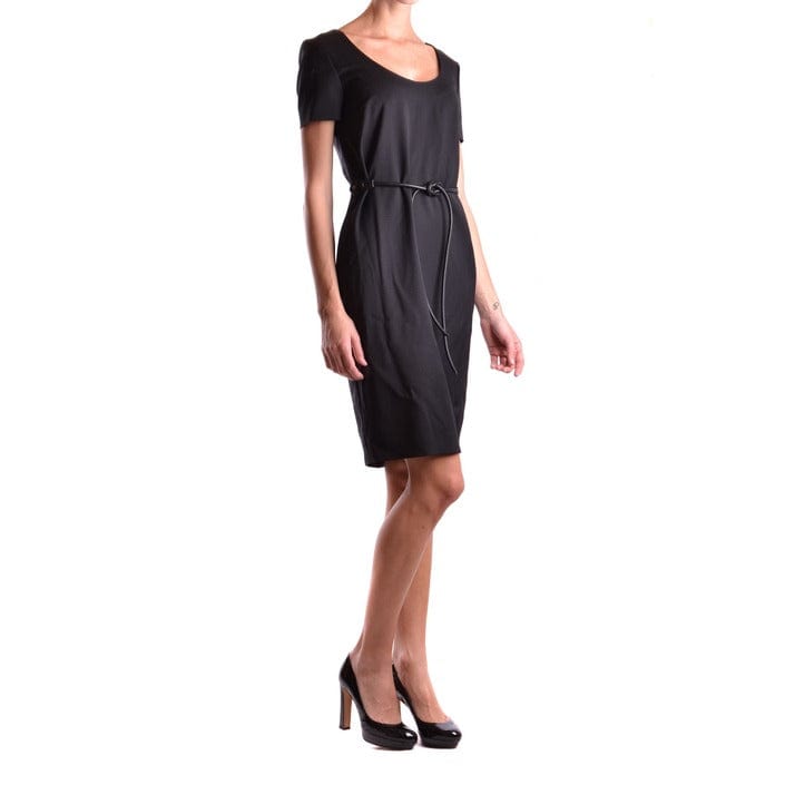Dsquared Clothing Dresses Black / 42_IT Dsquared Black Party Dress For Women Round Neck Dress