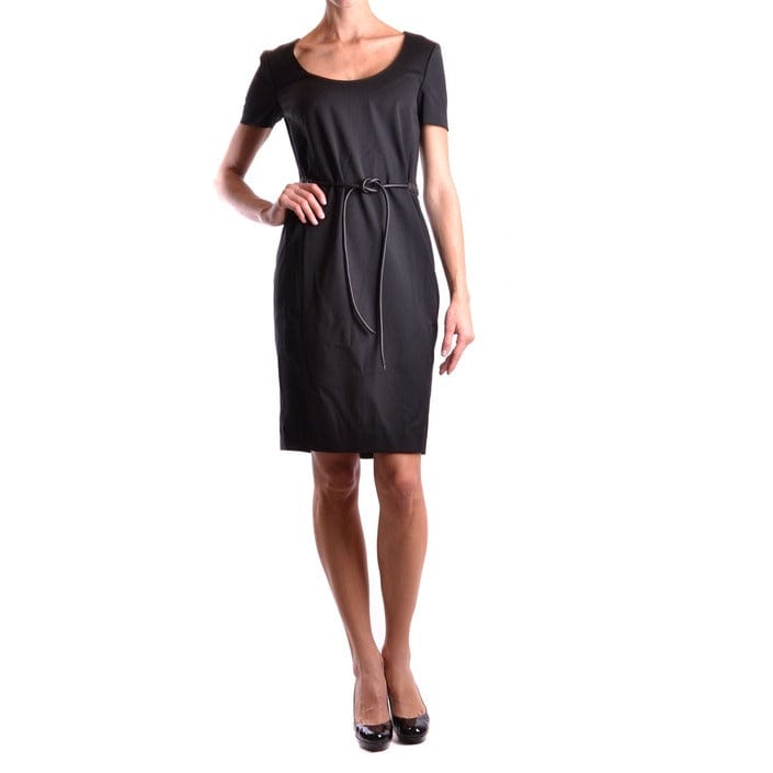 Dsquared Clothing Dresses Black / 42_IT Dsquared Black Party Dress For Women Round Neck Dress