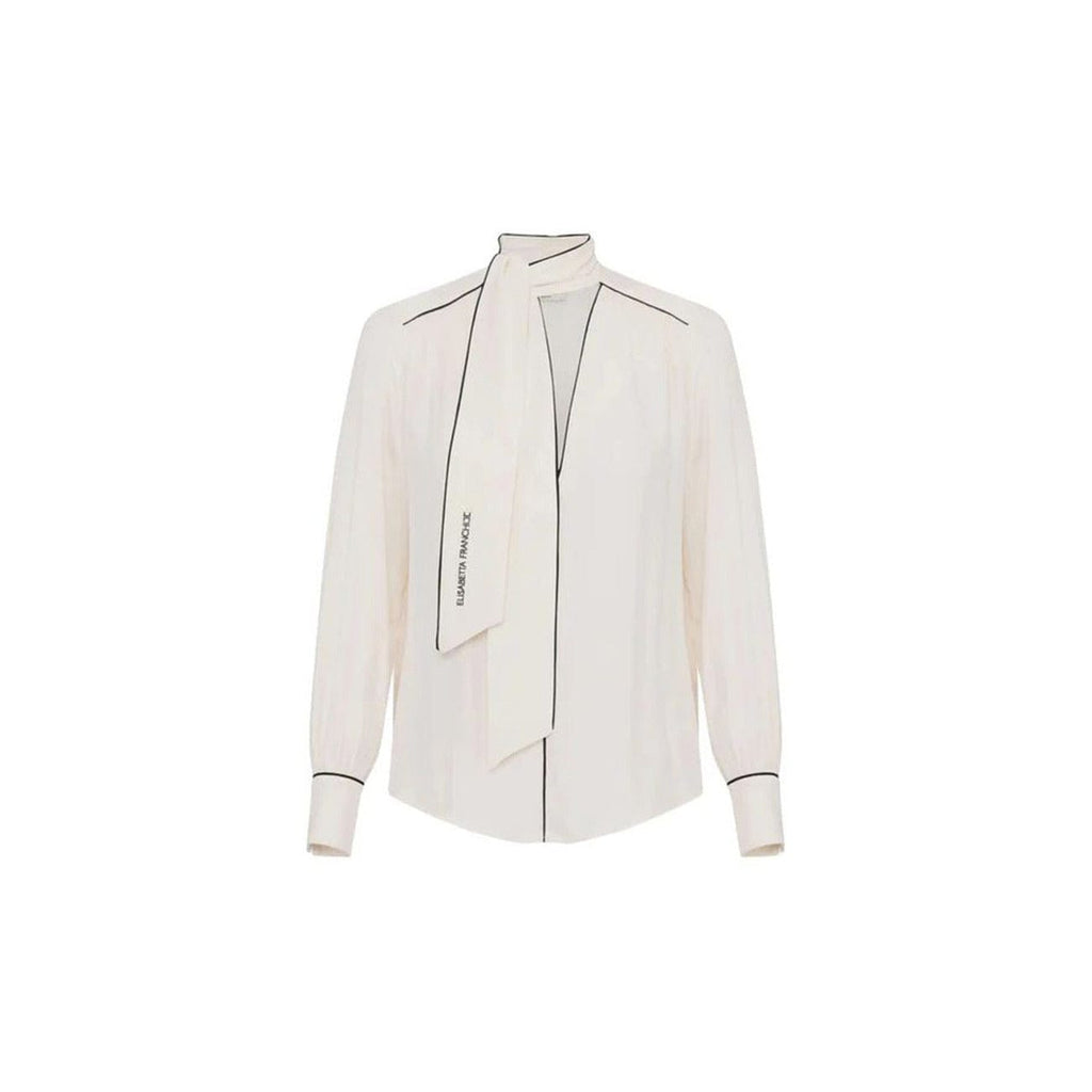 Elisabetta Franchi Clothing Blouse White / 42_IT Elisabetta Franchi Women Blouse