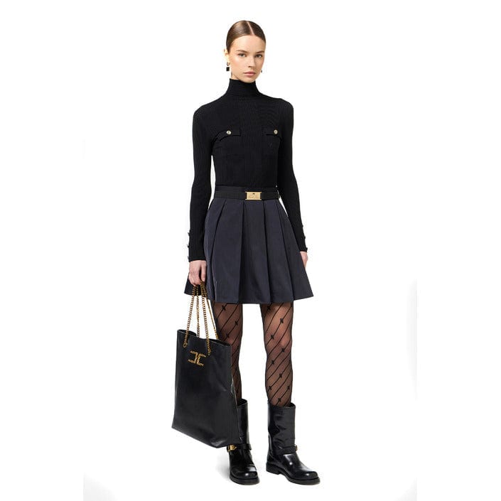 Elisabetta Franchi Clothing Dresses Elisabetta Franchi Black Bodycon Jumper Dress