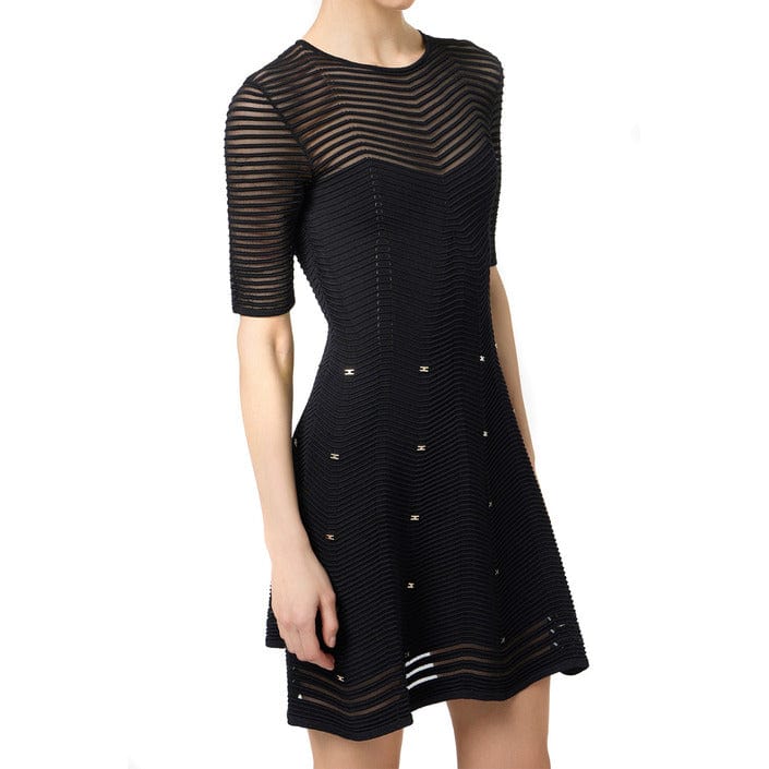 Elisabetta Franchi Clothing Dresses Black / 44_IT Elisabetta Franchi Black Party Dresses for Women Summer Dress