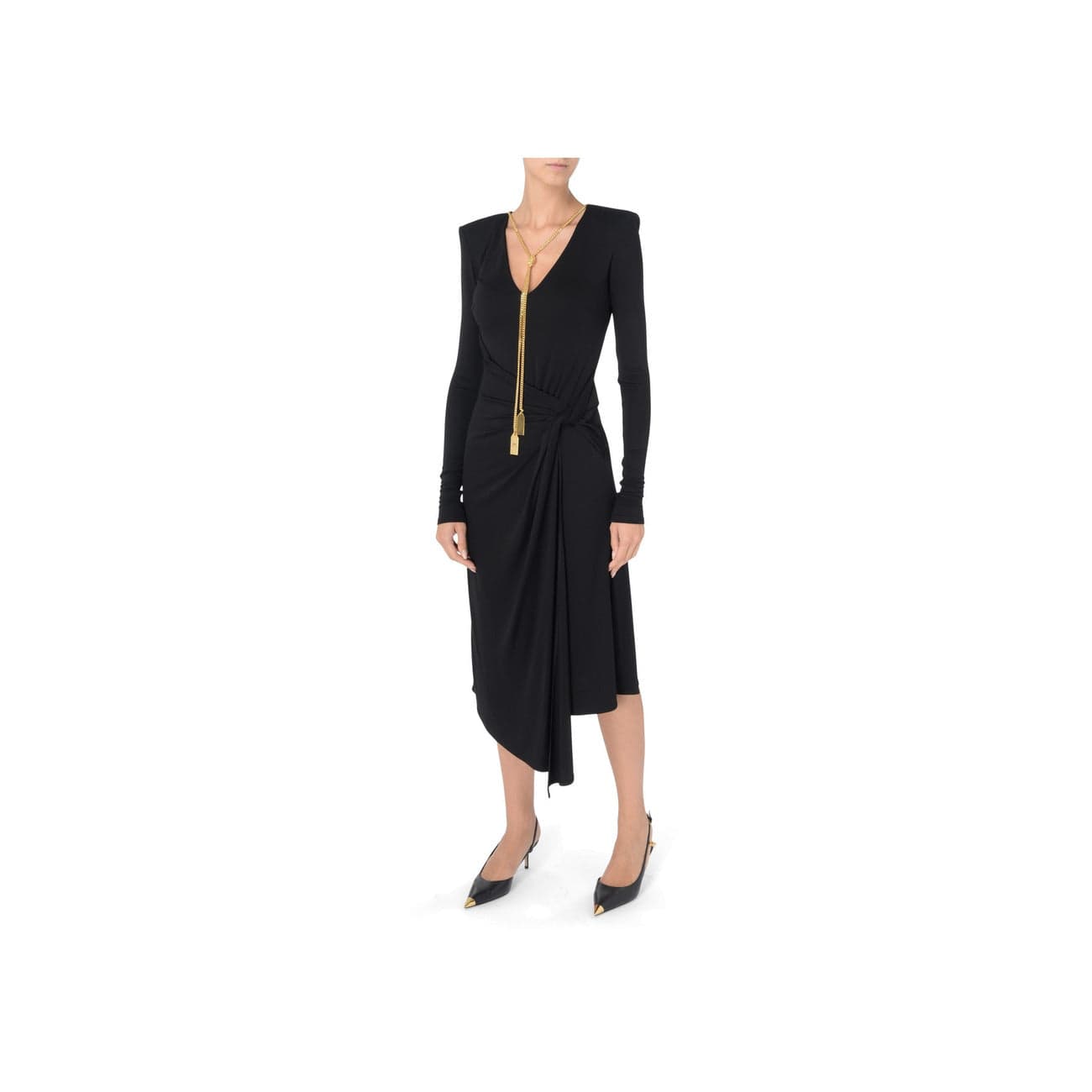 Elisabetta Franchi Clothing Dresses Black / 40_IT Elisabetta Franchi Black Party Women Dress