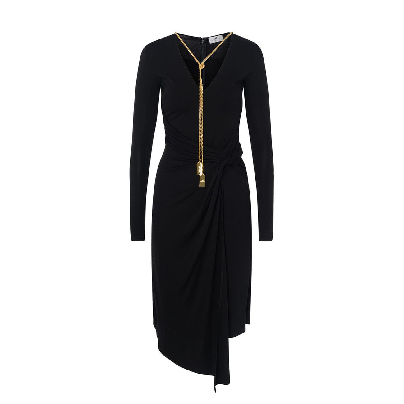 Elisabetta Franchi Clothing Dresses Black / 40_IT Elisabetta Franchi Black Party Women Dress