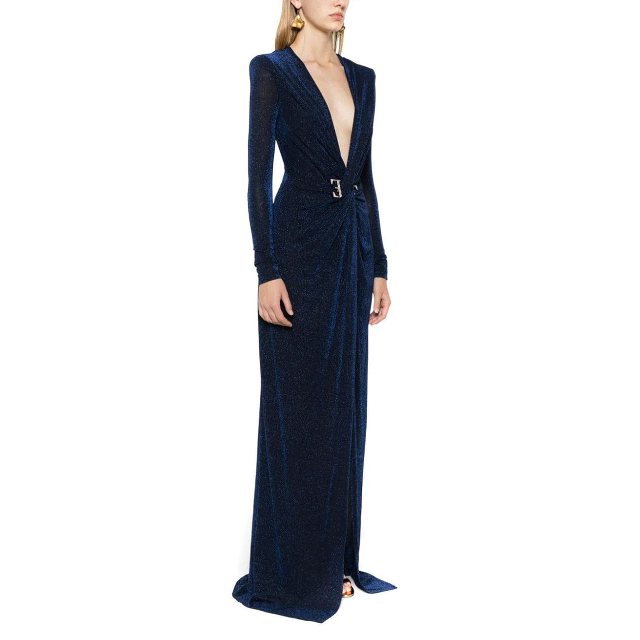 Elisabetta Franchi Clothing Dresses Blue / 40_IT Elisabetta Franchi Maxi Women Dress
