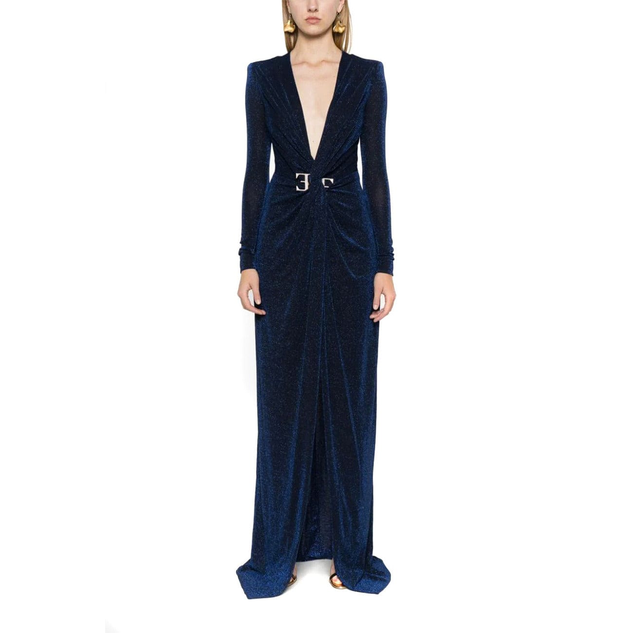 Elisabetta Franchi Clothing Dresses Blue / 40_IT Elisabetta Franchi Maxi Women Dress