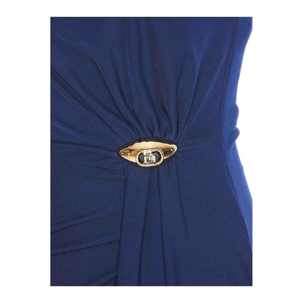 Elisabetta Franchi Clothing Dresses Blue / 42_IT Elisabetta Franchi Maxi Women Dress