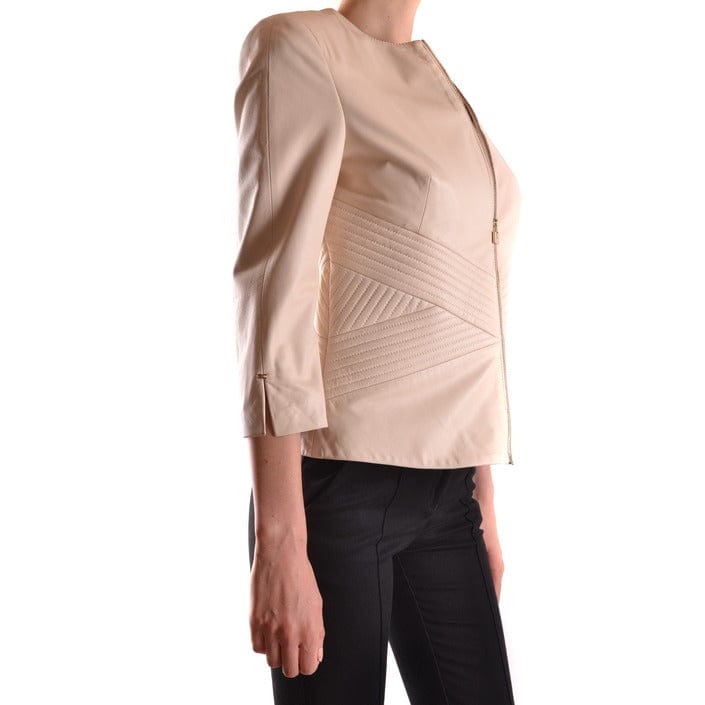 Elisabetta Franchi Clothing Jackets Beige / 46_IT Elisabetta Franchi High Fashion Light Women Jacket
