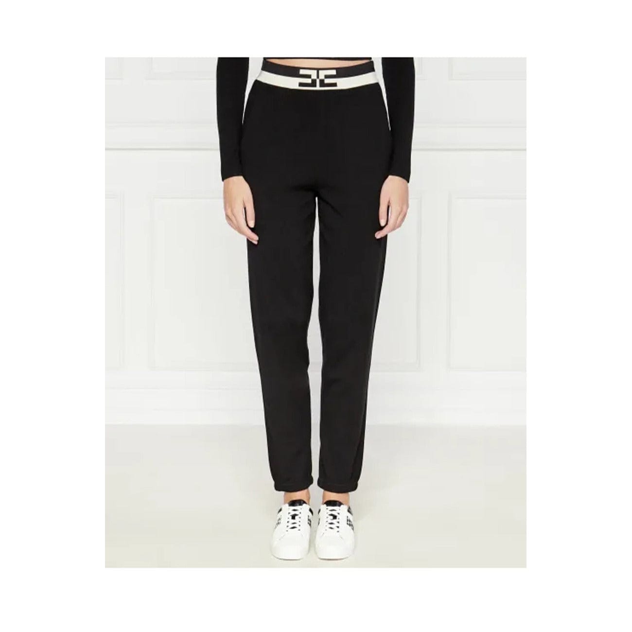 Elisabetta Franchi Clothing Trousers Black / 42_IT Elisabetta Franchi Women Trousers