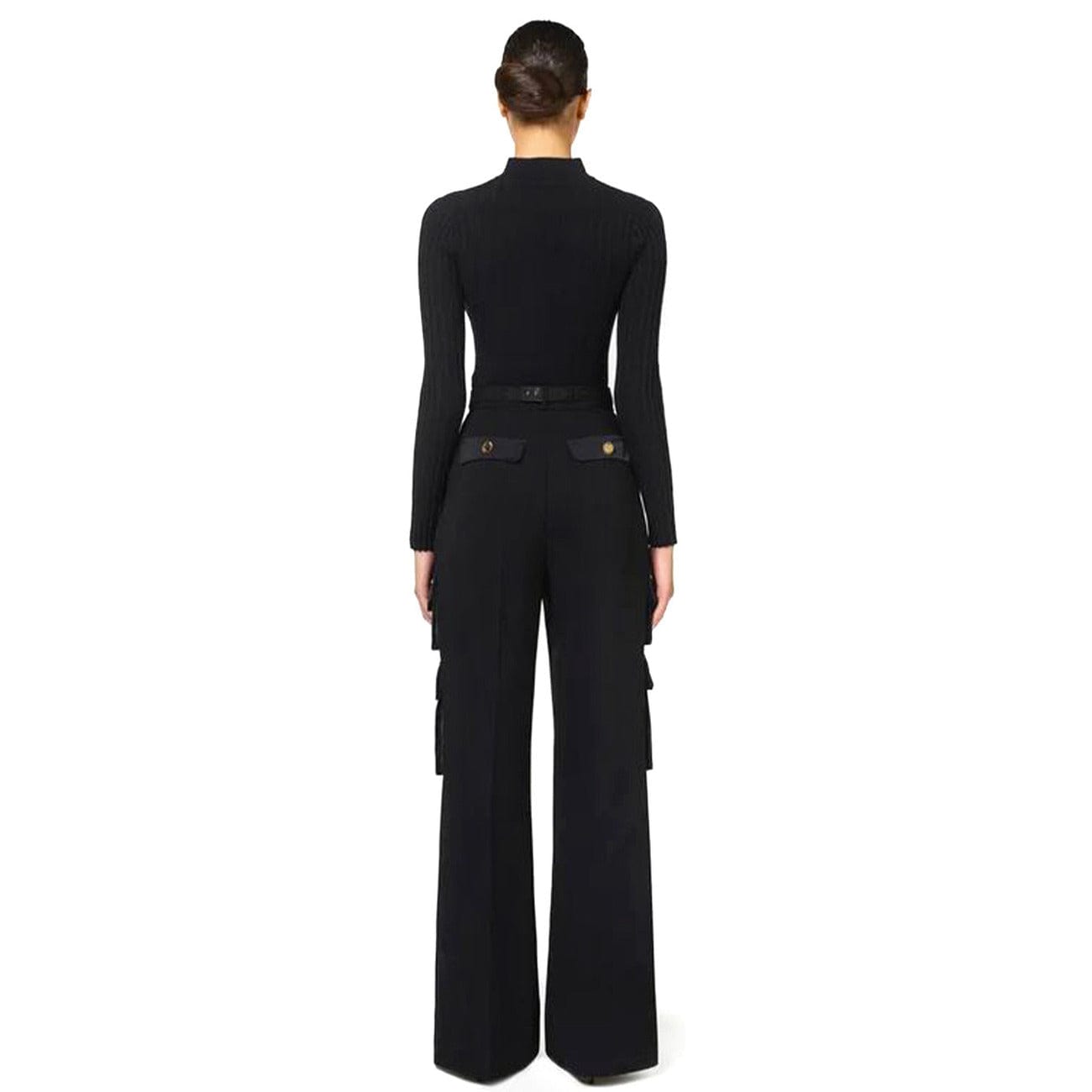 Elisabetta Franchi Clothing Trousers Black / 42_IT Elisabetta Franchi Women Trousers