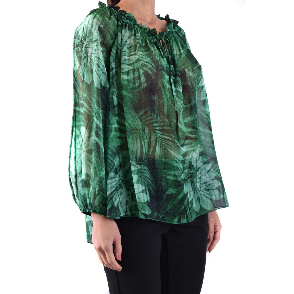 Ermanno Clothing Blouse Ermanno Green Long Sleeve Women Blouse
