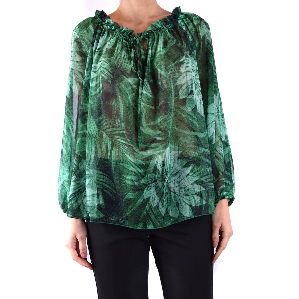 Ermanno Clothing Blouse Ermanno Green Long Sleeve Women Blouse