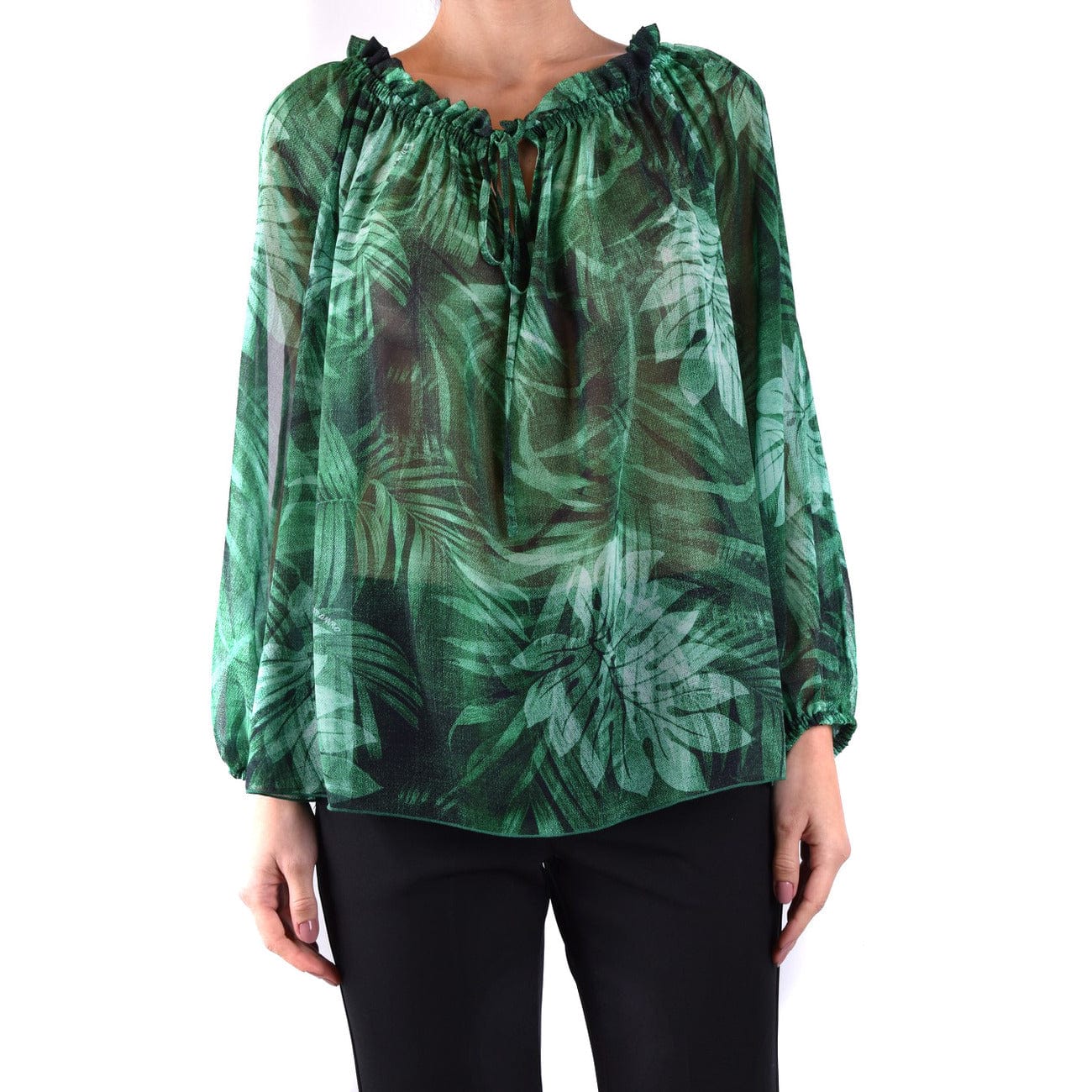 Ermanno Clothing Blouse Ermanno Green Long Sleeve Women Blouse