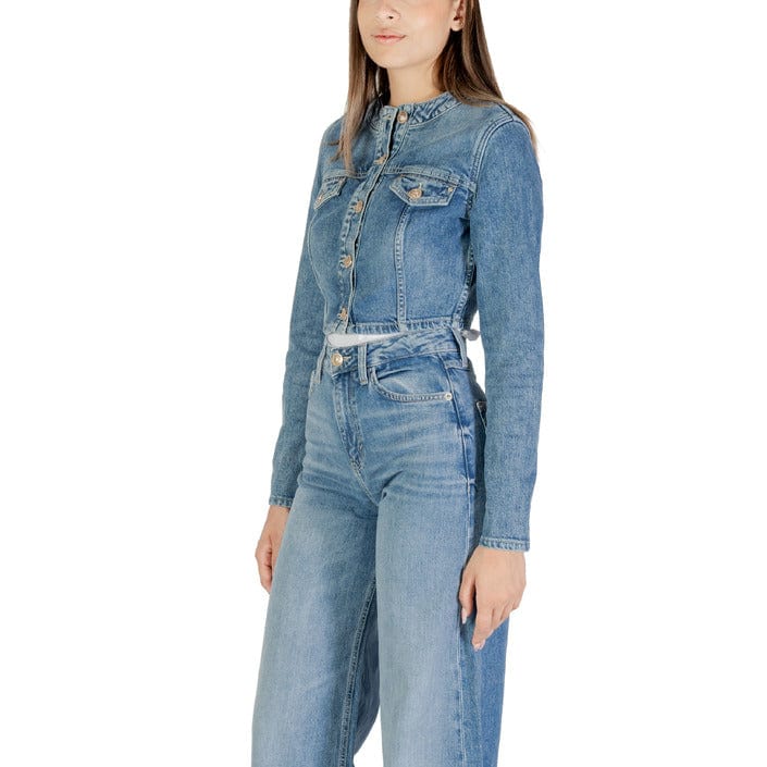 Guess Clothing Jackets Guess Light Blue Women Jacket
