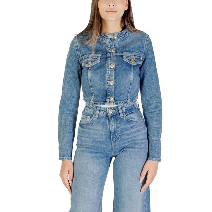 Guess Clothing Jackets Light Blue / XS Guess Light Blue Women Jacket