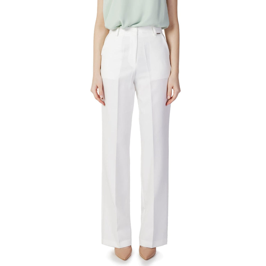 Hanny Deep Clothing Trousers White / 42 Hanny Deep White Trousers Women Trousers