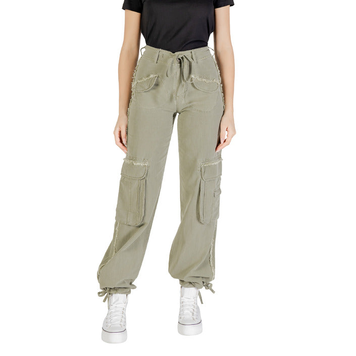 Desigual Green Cargo Women Trousers