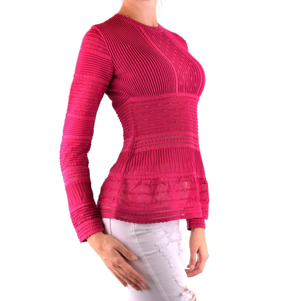 Missoni Clothing Blouse Fuchsia / 40_IT Missoni Red Long Sleeve Women Blouse