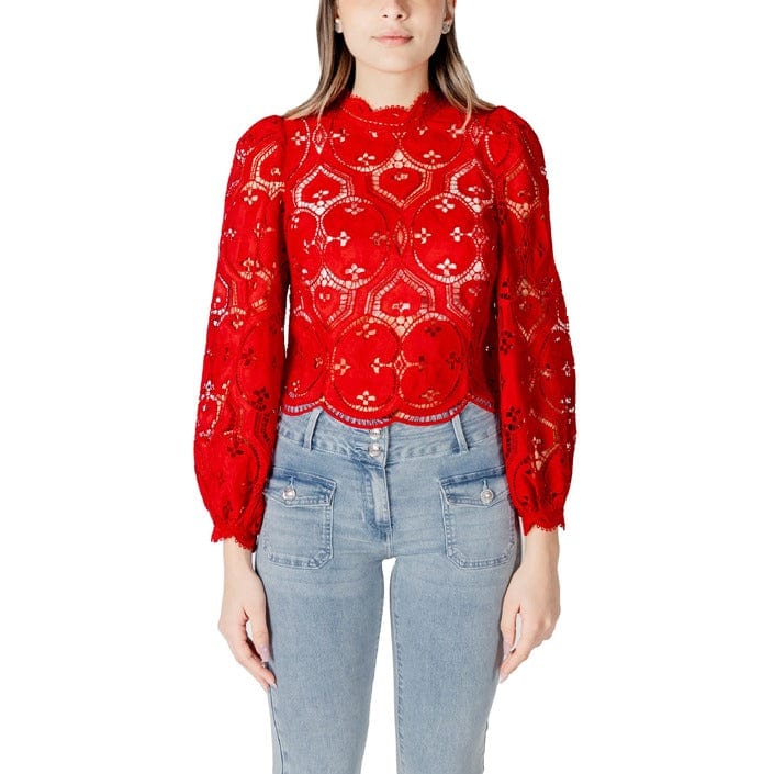 Morgan De Toi Blouse Designs Red Colour Women Blouse