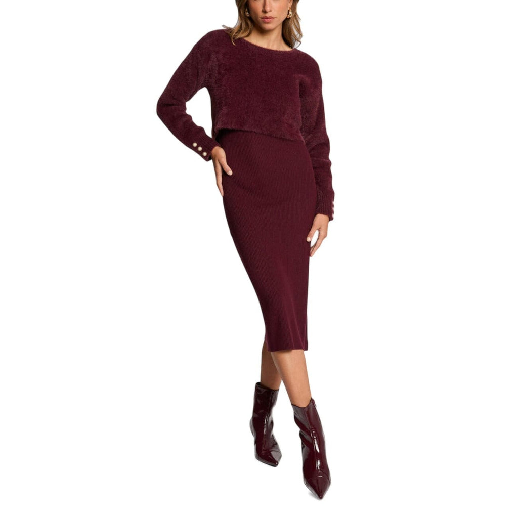 Morgan De Toi Clothing Dresses Bordeaux / XS Morgan De Toi Women Dress