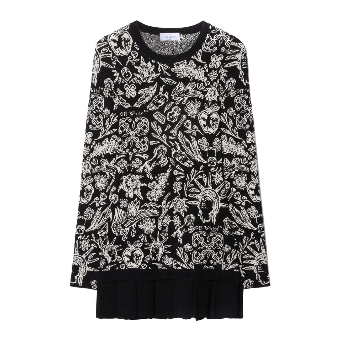 Off-white Clothing Dresses Black / 38_IT Off-White Long Sleeve Women Dress