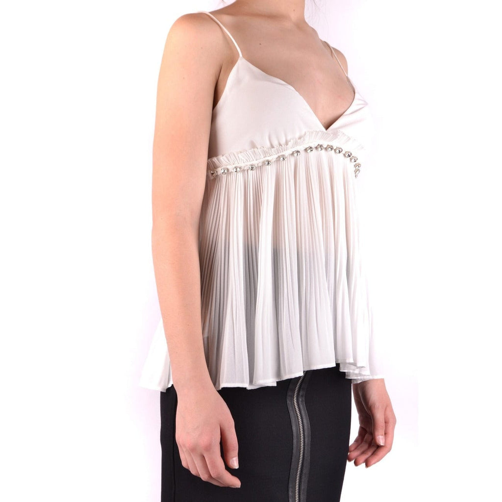 Pinko Clothing Tops white / 44_IT Pinko White Tops For Women Top