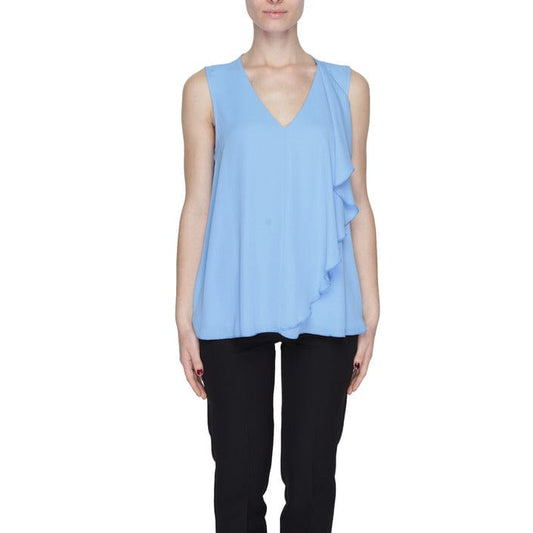 Sandro Ferrone Clothing Blouse Light Blue / 40 Sandro Ferrone  Women Blouse