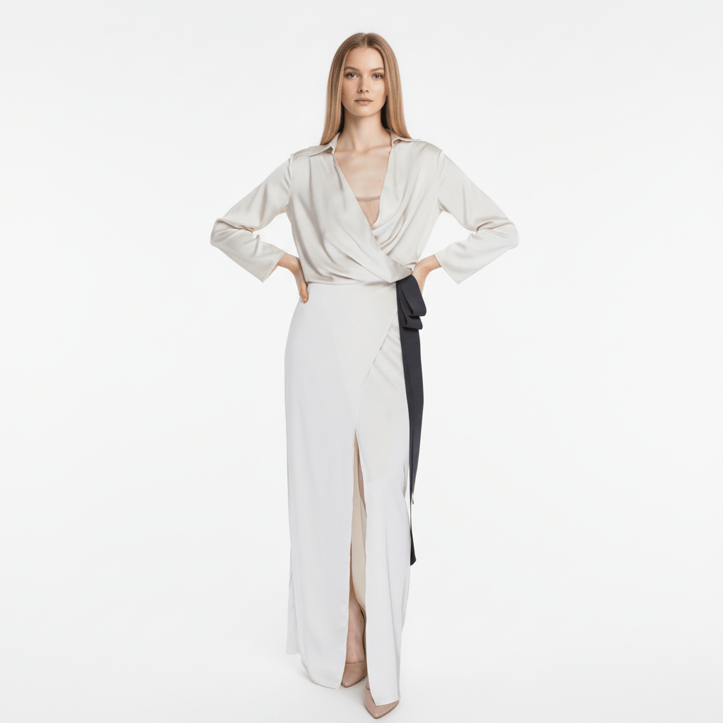 Sandro Ferrone Clothing Dresses Beige / 40 Sandro Ferrone Women Dress