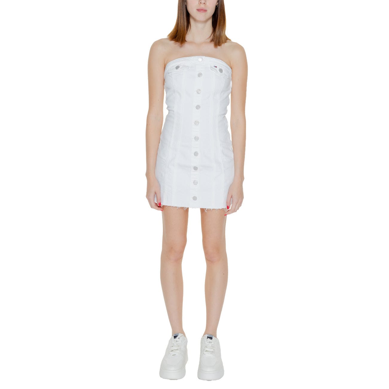 Tommy Hilfiger Jeans Clothing Dresses White / M Tommy Hilfiger Jeans Women Dress
