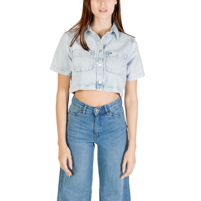 Tommy Hilfiger Jeans Clothing Tops Light Blue / XS Tommy Hilfiger Jeans Blue Women Top