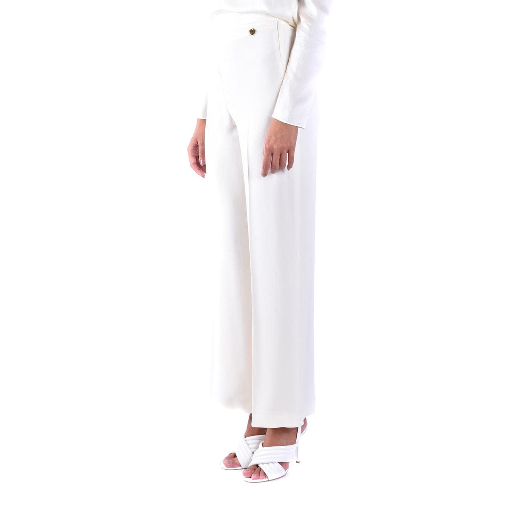 Twinset Clothing Trousers White / 40_IT Twinset White Trousers Women Trousers
