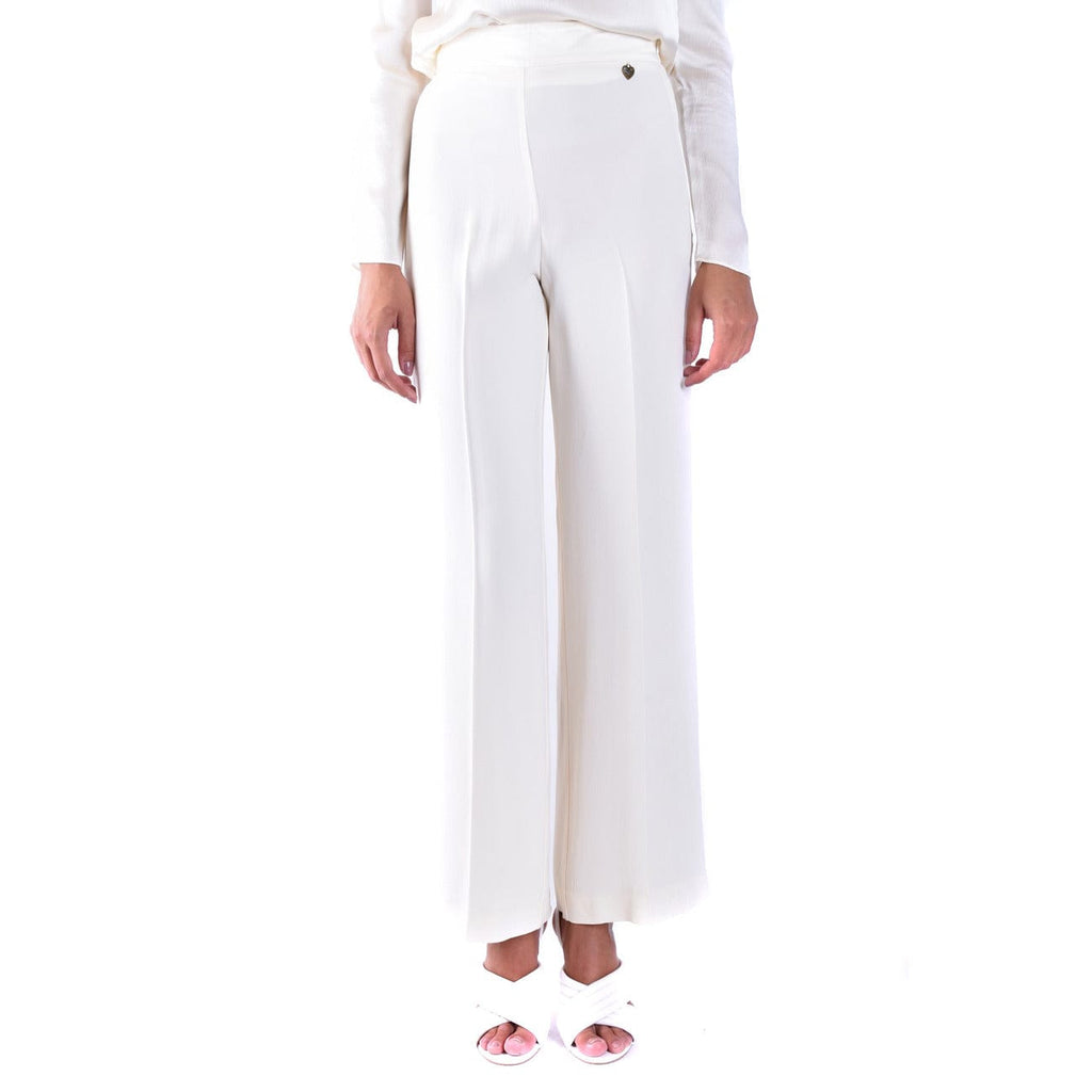 Twinset Clothing Trousers White / 40_IT Twinset White Trousers Women Trousers