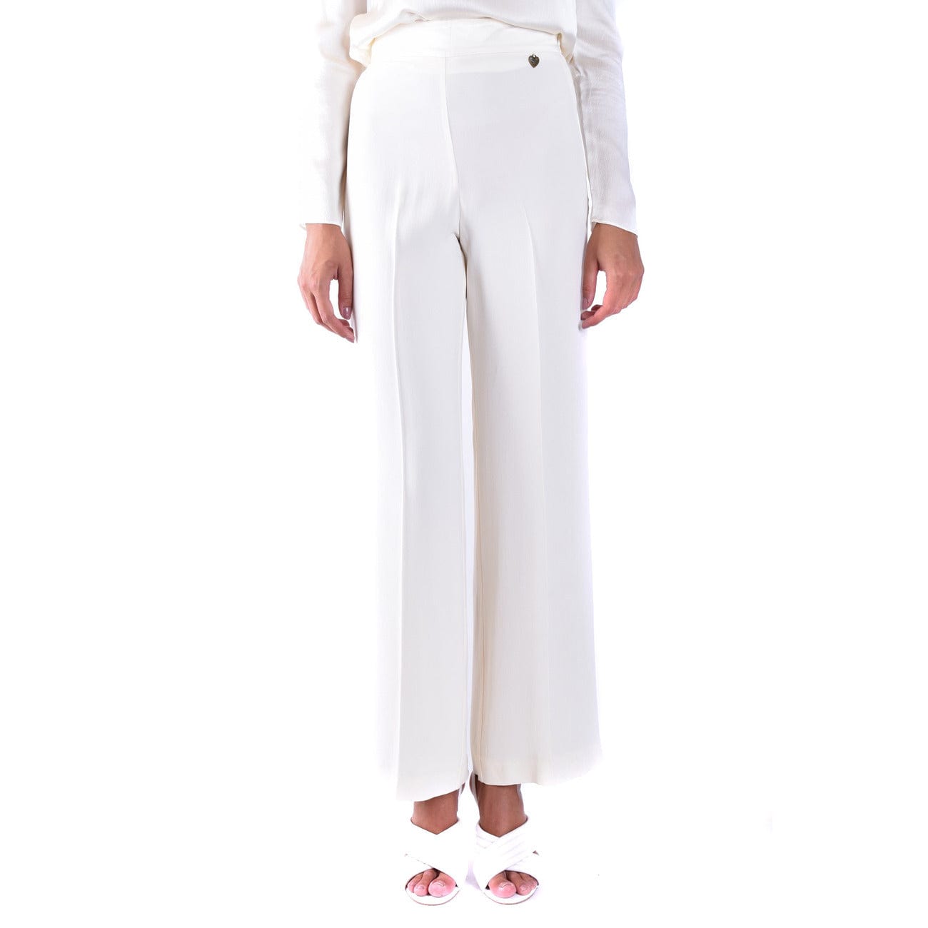Twinset White Trousers Women Trousers